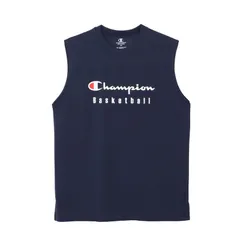 チャンピオン Champion  SLEEVELESS SHIRT BASKETBALL ウェア(キッズ) (CK-DB344)、(370)ネイビー