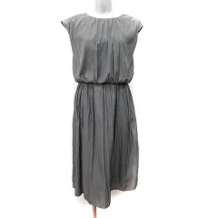 ユナイテッドアローズ A DAY IN THE LIFE UNITED ARROWS ワンピース ロング ノースリーブ 緑 カーキ /YI