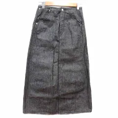 リーバイス Levi's タイトスカート ロング デニム W28 黒ブラック /YK