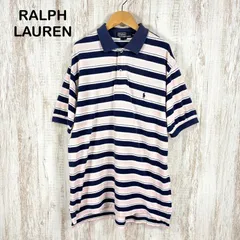 Polo by Ralph Lauren ポロバイラルフローレン ポニーロゴ刺繍 マルチボーダー 鹿の子 半袖 ポロシャツ ビッグシルエット