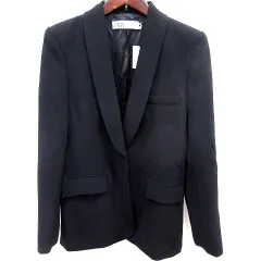 ザラ ZARA ジャケット テーラード 総裏地 S 黒 ブラック /RT
