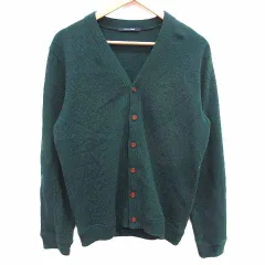 アーバンリサーチ ドアーズ URBAN RESEARCH DOORS カーディガン ニット Vネック 長袖 ウール 緑 グリーン /YK ●RY