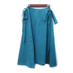 ローズバッド ROSE BUD フレアスカート ロング S 青 ブルー /YI