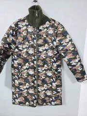 PINK THINK カモ リバーシブル ダウンコート 95