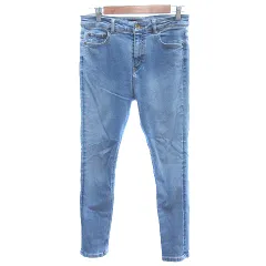 ジーナシス JEANASIS デニムパンツ ジーンズ スキニー L 水色 ライトブルー /AU