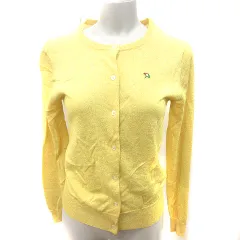 アーノルドパーマー Arnold Palmer カーディガン ニット 長袖 M 黄色 イエロー /RT