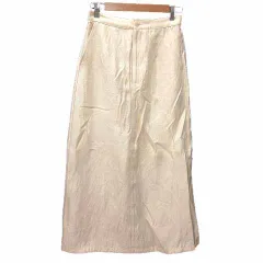 フレディ エミュ fredy emue タイトスカート ロング マキシ 38 M アイボリー 白 ホワイト /YK