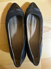 黒色 レディース フラット シューズ