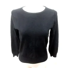 エニィスィス エニシス anySiS ニット カットソー Uネック 長袖 2 黒 ブラック /RT