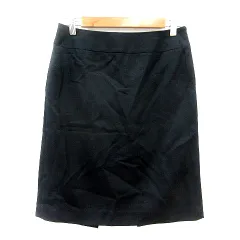 ユナイテッドアローズ UNITED ARROWS タイトスカート ひざ丈 ウール 38 M 黒 ブラック /MN