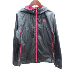 アディダス adidas ジャケット ジャンパー ブルゾン 裏メッシュ S 黒 ブラック /AU