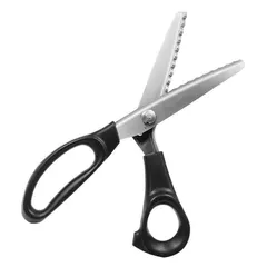 裁縫 布切り手芸洋裁鋏DIY 鋭利 握りやすい クラフトはさみ ラッピング用 ピンキングはさみ ピンキング鋏 洋裁道具 波型 ステンレス製 ギザギザハサミ (波型5mm) ピンキングハサミ LIANHATA