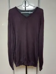 カルバン・クライン メリノ ウール Vネック ニット XL