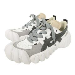 오니츠카 타이거 Onitsuka Tiger 미품 DENTIGRE 덴디그레 1183B421-100 스니커 로우 컷 25.5 cm 화이트 그레이