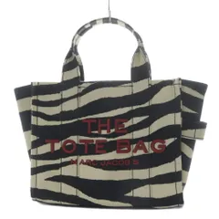 マークジェイコブス MARC JACOBS THE ZEBRA CANVAS SMALL TOTE BAG トートバッグ ハンドバッグ キャンバス ブラック ホワイト /YO5