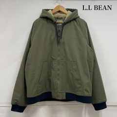 エルエルビーン フード ボア パーカー ジップアップ ジャケット 中綿 ロゴ 刺繍  アウトドア メンズ L ISItems【USED】【古着】【中古】50152125