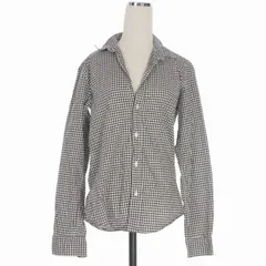 フランク&アイリーン Frank&Eileen チェック柄 オープンカラーシャツ ギンガムチェックシャツ 長袖 S ブラック/ホワイト 黒/白 117409 国内正規