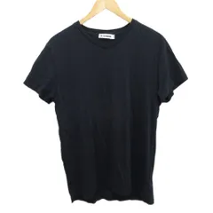 ジルサンダー JIL SANDER Tシャツ カットソー Vネック 半袖 黒 ブラック  L