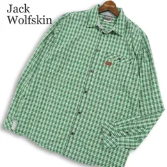 Jack Wolfskin ジャックウルフスキン ロゴ★ 長袖 チェック シャツ Sz.XL メンズ アウトドア 大きいサイズのサムネイル