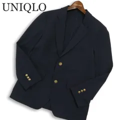 22SS★ UNIQLO ユニクロ 通年 金ボタン★ 2WAYストレッチ テーラード ジャケット ブレザー Sz.XS メンズ 紺ブレ ネイビー