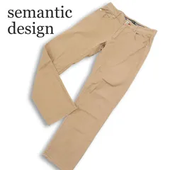 semantic design セマンティック デザイン 通年 ストレッチ★ シンチバック チノ パンツ Sz.S メンズ ベージュのサムネイル