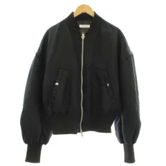 キャラクス CALUX SHORT BOMBER JACKET ボンバージャケット ショート丈 MA-1 中綿 ブルゾン F 黒 ブラック CA23DEU-BL02 /☆G