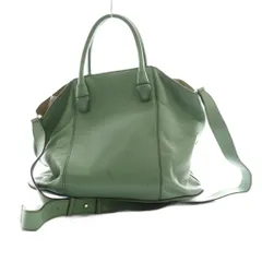 フルラ FURLA ショルダーバッグ ハンドバッグ 2WAY レザー 緑 フロント /SS ■OS