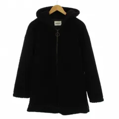 モンキータイム MONKEY TIME アローズ フリースジャケット ジップアップ ボア アウター S 黒 ブラック フード付き 8325-199-0411 /YM