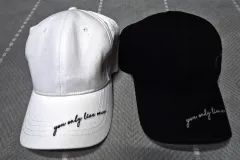 ブラック ホワイト 帽子 2種