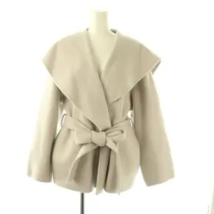 フレイアイディー FRAY I.D ショールカラーショートリバーコート アウター ウール 1 ライトベージュ /NR ■OS