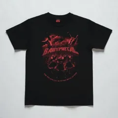 BABYL Tシャツ Lサイズ バンド LIVE イベント ベビーメタル BABYMETAL ベビーメタル バンドイラストTシャツ ブラック 日本サイズ