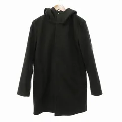 エディフィス EDIFICE 18AW フーデッド メルトン ダブルジップ コート M 緑 グリーン /UO ■GY03