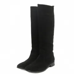 グリーンレーベルリラクシング ユナイテッドアローズ green label relaxing ロング ブーツ レザー 黒 ブラック L