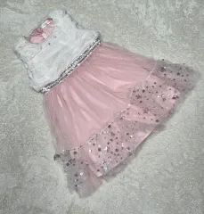 0 ROEMガールズ ファー チュール ドレス 110 / 女の子 冬 ONE PIECE