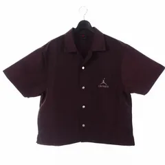 ナイキ NIKE ジョーダンブランド JORDAN BRAND × アママニエール A Ma Maniere M J AMM SHOOTING SHIRT MAHOGANY シャツ 半袖 L ボルドー DV7460-263
