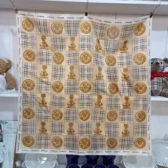 バーバリー(Burberrys) ヴィンテージ チェック コットン ハンカチ／プチ スカーフ