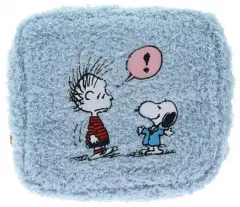 【中古】バッグ ライトブルー Favorite Storyシリーズ スクエアポーチ 「PEANUTS(SNOOPY)」