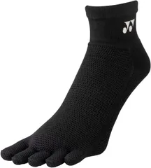 ヨネックス YONEX テニス メンズアンクルソックス 25-28cm 靴下 5本指 極厚 エルゴファイブ 足首下オールパイル 直角型 抗菌防臭 クッション性 機能ソックス 高機能 男性 大人  19200 007 ブラック