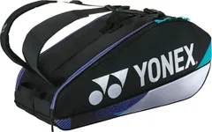 ヨネックス YONEX テニス ラケットバッグ6 テニスラケット6本用 ケース カバン トーナメントバッグ シューズポケット 試合 ゲーム 練習 トレーニング 部活動 クラブ チーム 合宿  BAG2402R 076 ブラック/シルバー