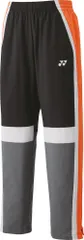 ヨネックス YONEX テニス ユニ裏地付ウォームアップパンツ ロングパンツ ボトムス トレーニング 部活 クラブ UVカット 吸汗速乾 制電 ファスナーショート仕様 メンズ レディース  60143 007 ブラック