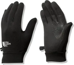 ザ・ノース・フェイス THE NORTH FACE アウトドア キッズイーチップグローブ Kids' Etip Glove 手袋 グローブ ロゴ入り タッチパネル対応  NNJ62201 K ブラック