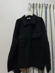 UNIQLO U ラムウール ニットジャケット ブラック Lサイズ