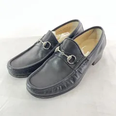 【中古】GUCCI ビットローファー 43h 110 0009/4 ブラック グッチ[17]
