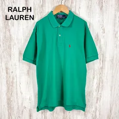 Polo by Ralph Lauren ポロバイラルフローレン ホースロゴ刺繍 鹿の子 半袖ポロシャツ グリーン