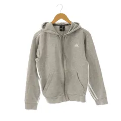 アディダス adidas ジップアップパーカー フーディー S グレー /DF ■OS