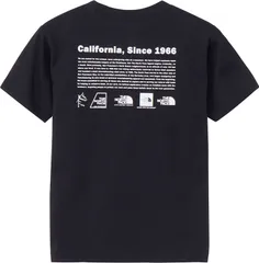 ザ・ノース・フェイス THE NORTH FACE アウトドア ショートスリーブヒストリカルロゴティー キッズ ガールズ ボーイズ 半袖シャツ 背面プリント 吸汗速乾 クイックドライ UVケア ハーフスリーブ ウェア  NTJ32356 K ブラック