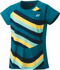 ヨネックス YONEX テニス ウィメンズドライTシャツ ウエア トップス 半袖 練習 トレーニング 再生ポリエステル UVカット 吸汗速乾 部活 クラブ 学生 学校 レディース 女性用  16694 749 ブルーグリーン