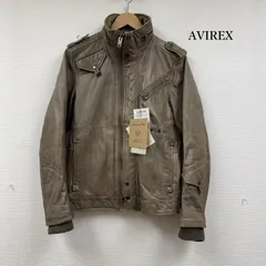 アヴィレックス ミリタリー レザー ライダース ジャケット 牛革 革ジャン 6191025 メンズ M ISItems【USED】【古着】【中古】50152160