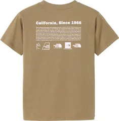 ザ・ノース・フェイス THE NORTH FACE アウトドア ショートスリーブヒストリカルロゴティー キッズ ガールズ ボーイズ 半袖シャツ 背面プリント 吸汗速乾 クイックドライ UVケア ハーフスリーブ ウェア  NTJ32356 CK クラシックカーキ