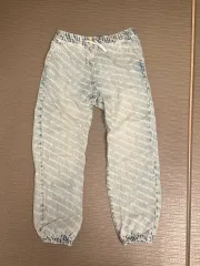 Alexander Wang ロゴ デニム ジョガーパンツ